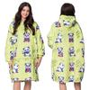 KOC BLUZA Oversize Ciepła Gruba KOCOBLUZA 2w1 XXL PANDY Futrzak [KB-W22]