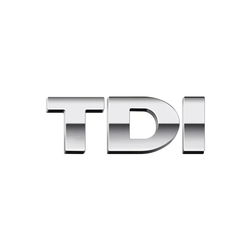 W134W1331pcs Chrome 3D ABS PASSAT TSI TDI V6 V8 Letters Car Rear Tail Trunk Body Side Fender Badge Logo Emblem for Volkswagen B5 B6 B7