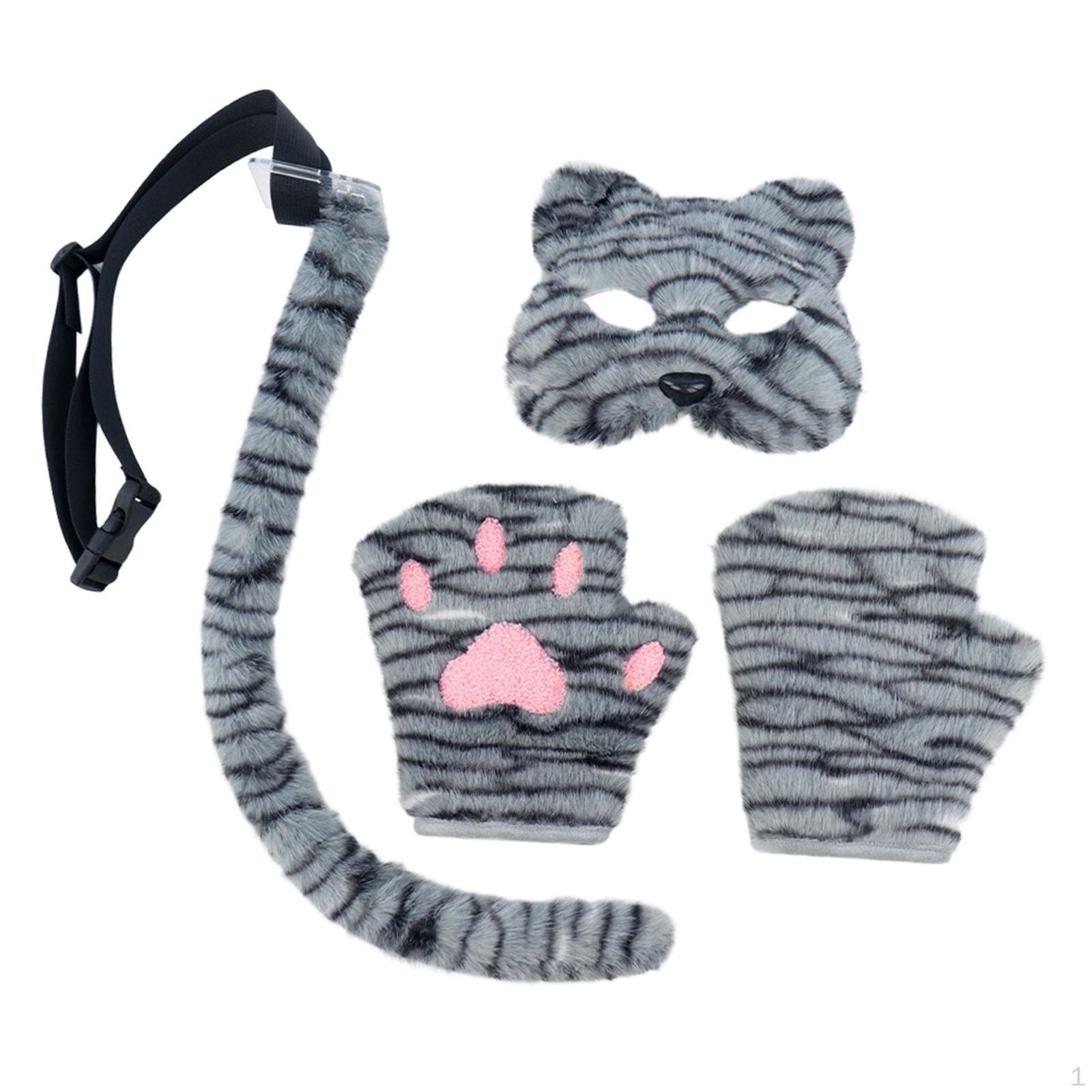 

Cosplay Costume Set Animal Shape for Halloween Carnival Festival Blue Black