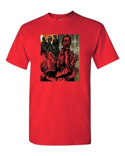 Comic Zombie Apocalypse Horror Tanya Ramsey Artworks Art DT Adult T-Shirts Tee Unisex T-Shirt XXL
