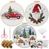 Kit de broderie de Noël fait main 2025 - Instructions en anglais