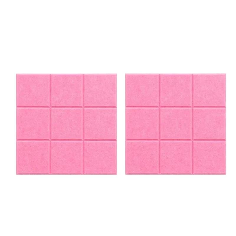 1/2/4PCS Nine Grid Felt Message Board Wall Mounted Bulletin Board for Office Decoration Notepad Holder Home Photo Display Use