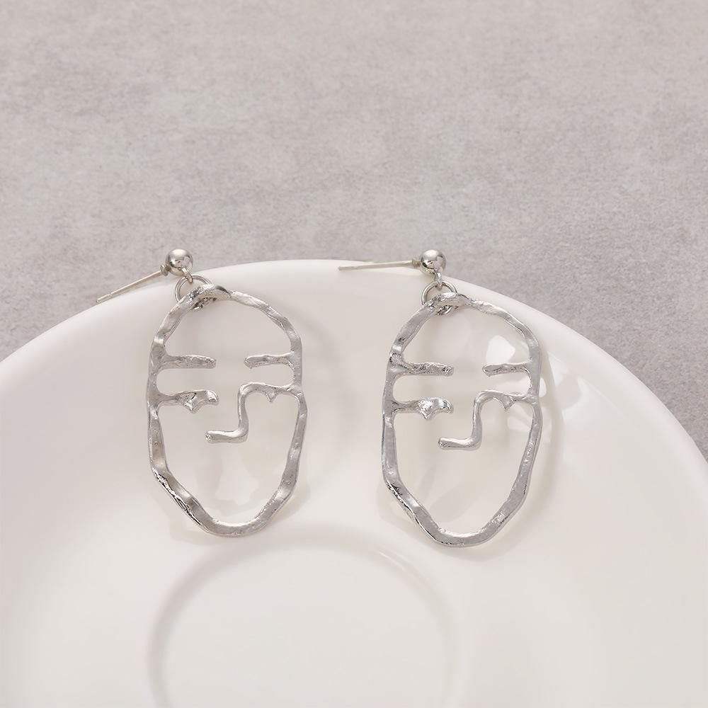 Spersonalizowane Kolczyki Sztyfty, Proste Puste Kolczyki Sztyfty Face Palm