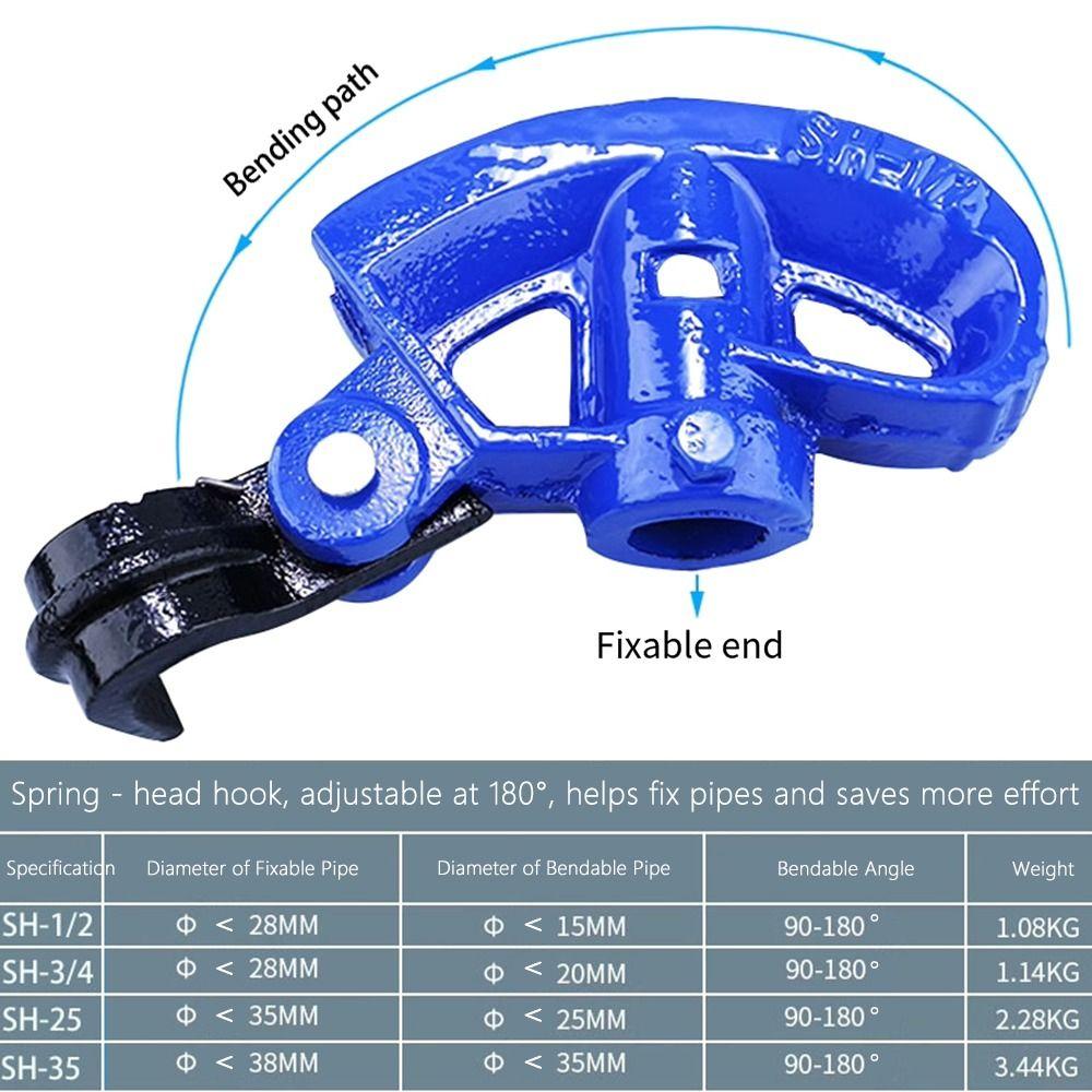 1Pcs Portable Tube Bending Forming Tool Steel Conduit Bender Durable Pipe Bender Hand Tool