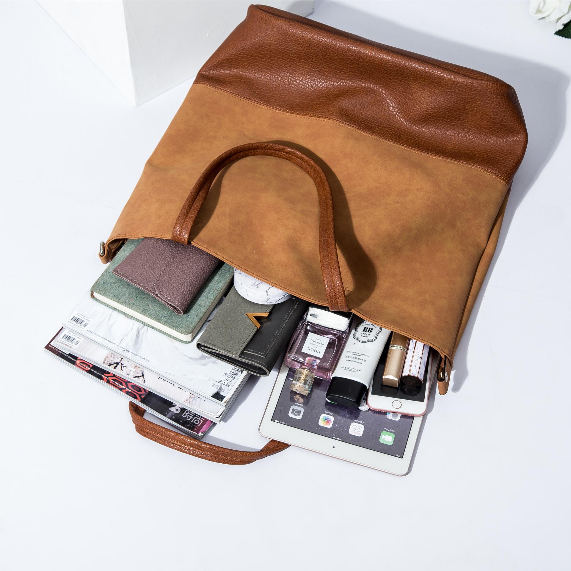 Сумка большой вместимости Женская винтажная большая сумка-тоут 45*18*38 — фото 3