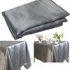 Thick Banquet Rectangular Wedding Solid Color Table Decorations Table Cover Satin Tablecloth