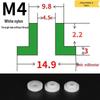 T-förmige Nylon-Dichtungsscheibe M3-M35 Gewinde Isolierabstandshalter