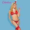 Sexy Christmas Onesie Lingerie: Role Play Garter Costume for Tempting Bedtime Fun