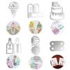 Carbon Steel Cutting Die Ice Cream/2-layer Cake Metal Die Cuts Stencils Template