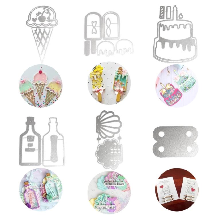 Carbon Steel Cutting Die Ice Cream/2-layer Cake Metal Die Cuts Stencils Template