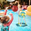Pool Toys Basketball Hoop Floating: Stable Water & Easy Set Up , Toy Games Fits Family Party Backyard Kids Adults Ages 3-12