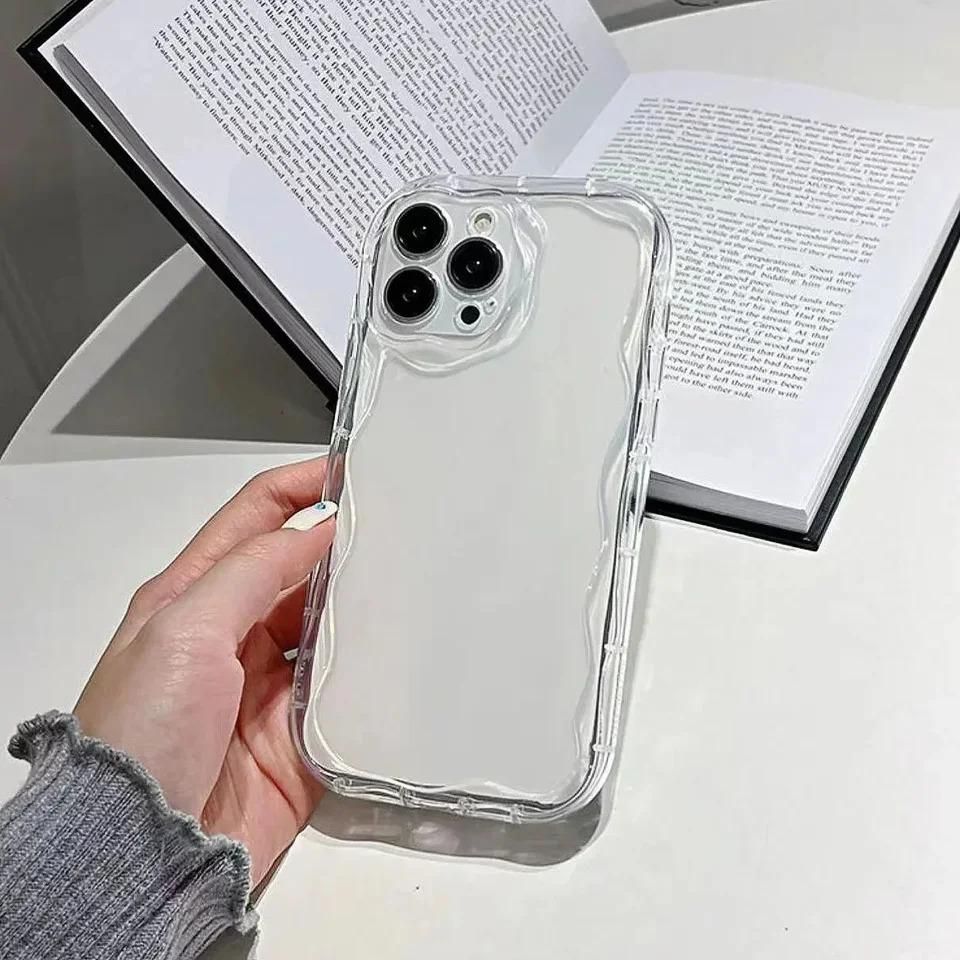 Soft Transparent Shockproof Phone Case For iPhone16 15 14 11 Pro 13 12 XS Max X XR 8 7 Plus Camera Lens Protection Rear Cov