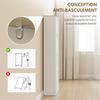 Modern Compact Four-Drawer Shoe Storage Cabinet - White