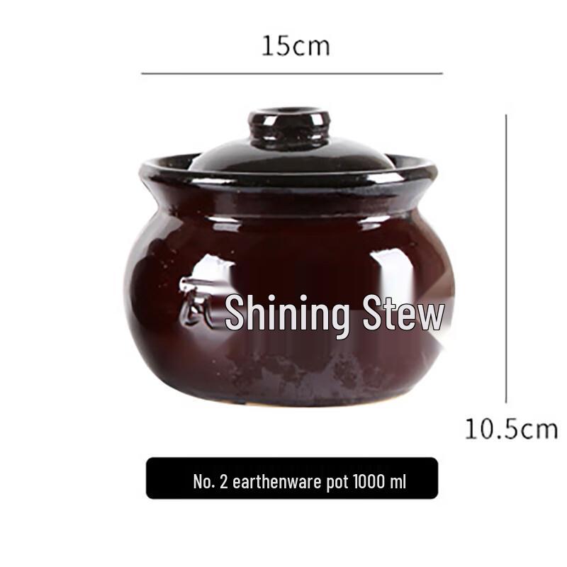 Traditional Ceramic Soup Stewing Pot