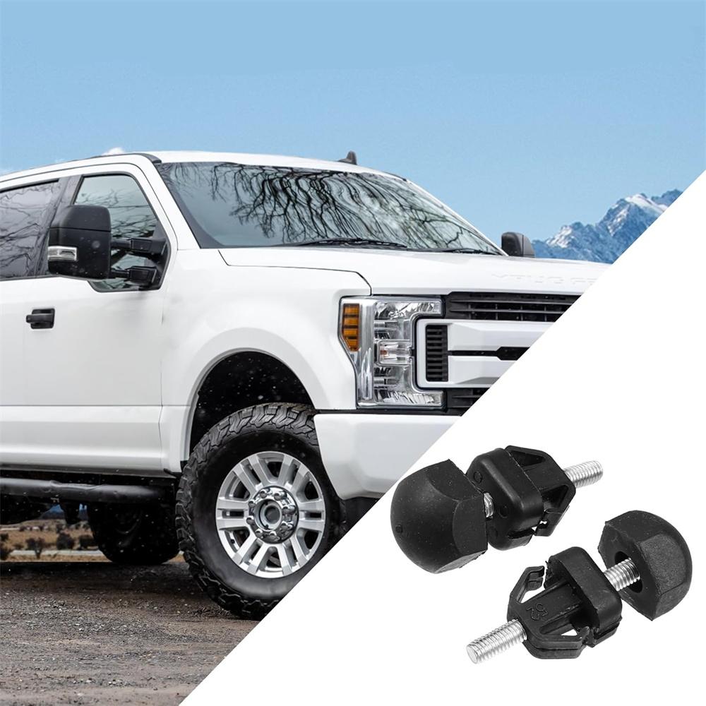 2 Pcs Hood Rest Bumper For Ford F-150 F-250 Lincoln Mark LT Jaguar S-Type XF XFR
