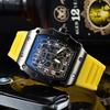 New Hollow Non-mechanical Pointer Single Calendar Unisex Quartz Watch Barrel Watch