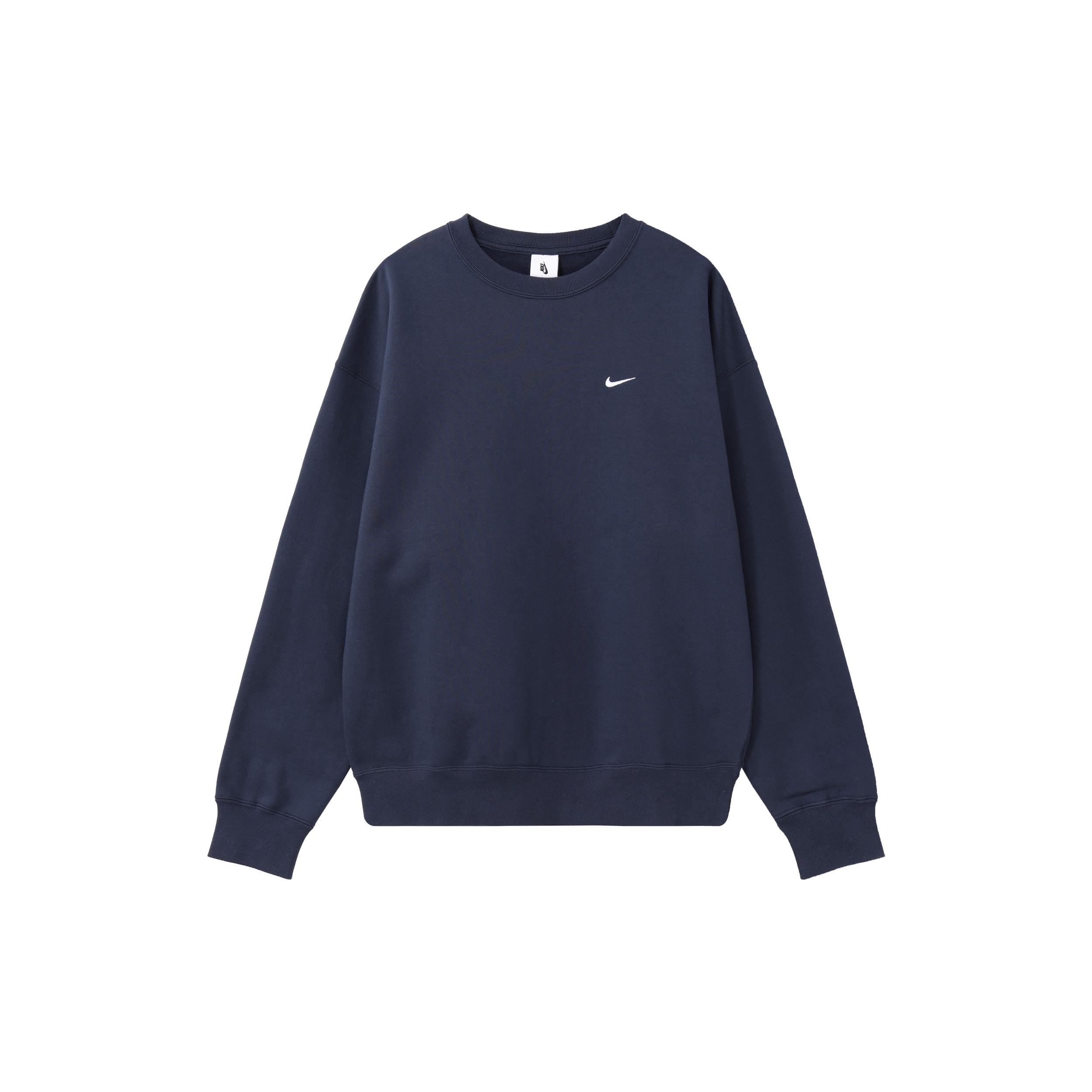 Nike Solo Swoosh Fleece Crew Midnight Navy Men s DX1362-410 XXXL