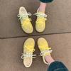 Korean Version of Yellow Forrest Gump Training Shoes Women's Shoes 2025 New Spring Thin-soled Lightweight Casual Sports Shoes Ins Tide