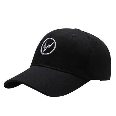 Baseball English CA988 [White Fang] Hat, Cap, Letters, Brim, Stylish, Fashionable, Cool, Men's, Women's, (Black)