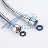 European & Japanese Style High-Pressure Shower Hose: 1.5-2m, Cold/Hot Water, Copper Cap, Stainless Steel, Double Buckle