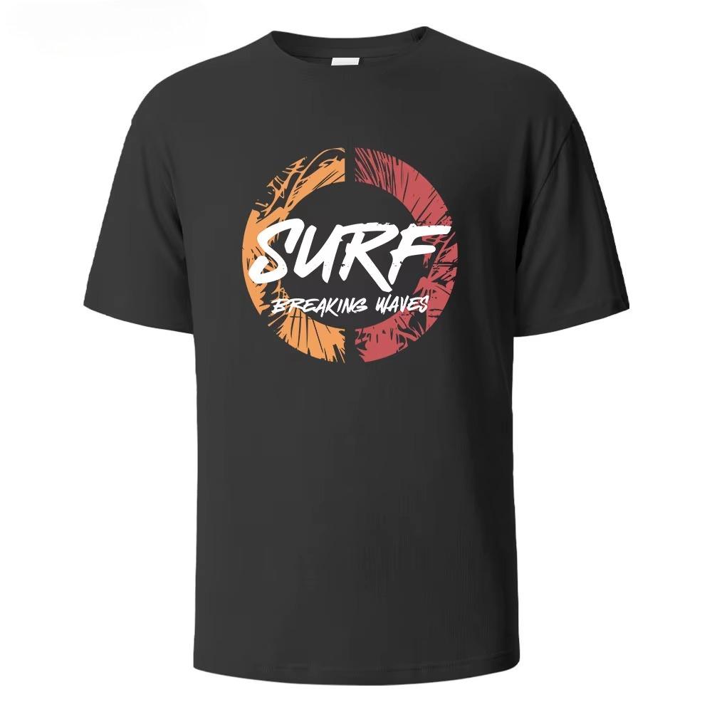 Unisex Summer Pattern Printed Short Sleeved Tshirt Fashionable And Simple Round Neck Tshirt Versatile Tshirt