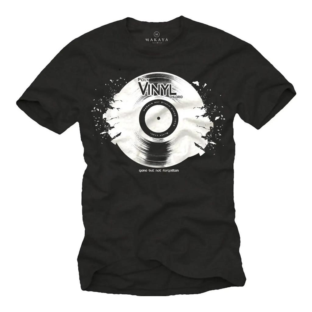 Vintage Music Men amp 39 s T Shirt VINYL House Dj Cool for Him Size XXXXXL graphic Top For Ev