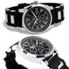 [Salvatore Marra] Watch Moon Phase Multi-Calendar 50m Waterproof Business Formal Men's Rubber Strap Limited Edition Black Silver