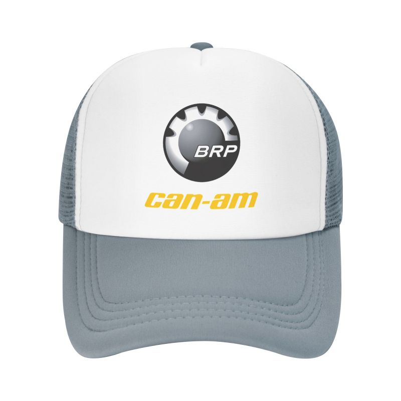 Custom BRP Can Am Logo Print Mesh Baseball Cap Summer Breathable Mesh Sun Hats Caps Unisex Outdoor Adjustable Casual Headwear