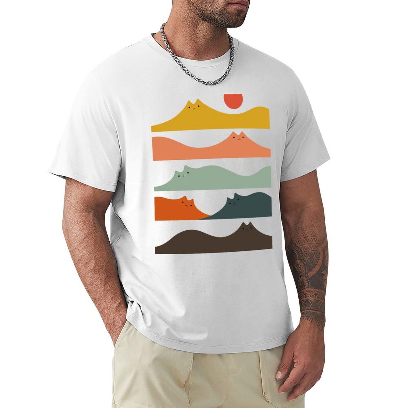 Cat Landscape 141 TShirt plain oversized t shirt sports fans street wear cotton t shirt men S