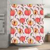 Pink Peach Print Shower Curtain Creative Bathroom Decor for Girls Bathrooms Modern Home Decoration 72x84 inches