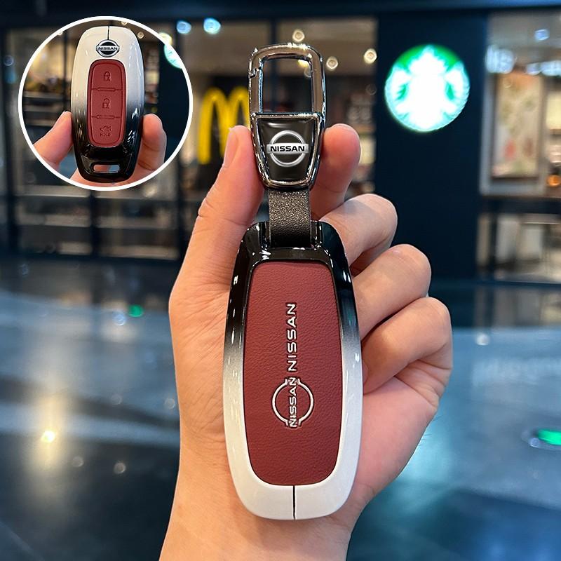 Auto Remote Key Case Holder Cover Shell Fob Holder for Nissan Qashqai J12 Juke Teanya X-trail T33 Kicks Altima Ariya 2023 2024