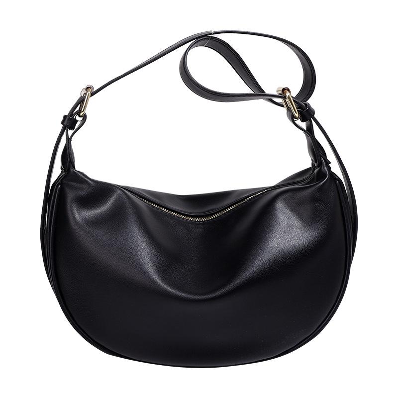 Popular Simple Fashion Messenger Bag Casual Shoulder Armpit Bag Retro Small Bag 2025 Autumn New Women's Bag