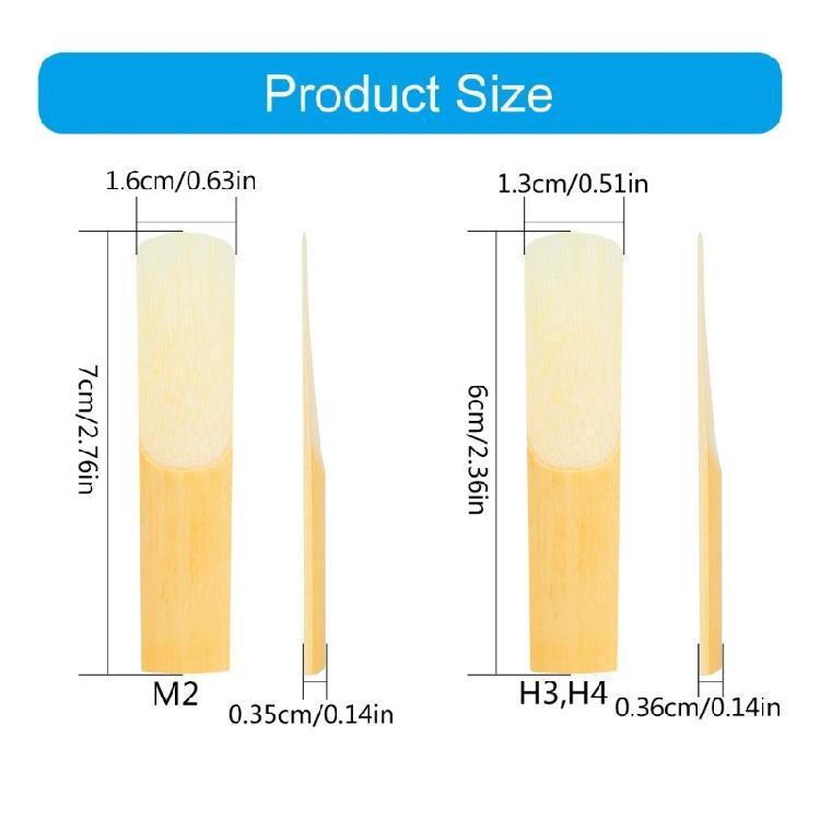 10Pcs Saxophone Reed Wood Altos/Soprano Saxophone Mouthpiece Reed Saxophone Replacement Accessories Easy To Blow