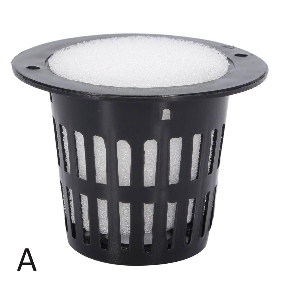 10Pcs Mesh Pot Net Cup Basket Hydroponic System Garden Plant Grow Vegetable Cloning Foam Insert Seed Germinate Nursery Pots