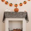 Long Length Black Lace Table Runner Black Color Hollow Out Table Runner  Halloween Party