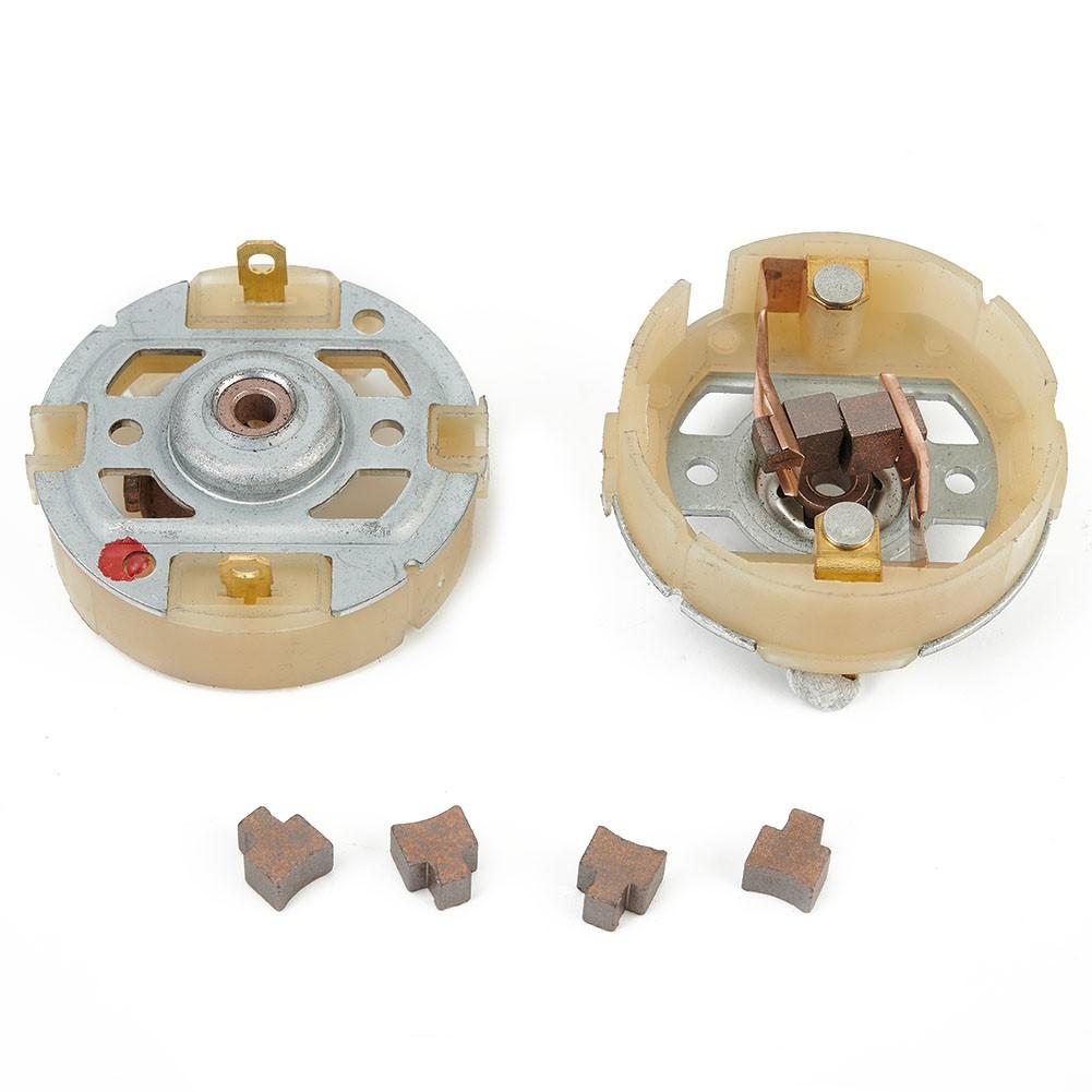 

2 шт. Держатель угольных щеток для мотора электродрели + 4 шт. Угольные щетки для RS550/555 2pcs