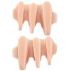 Fashion 2Pcs=1Pair Soft Gel A-shaped Toe Overlapping Separator Bunion Corrector Spacer Wear-resistant Foot Straightener Toe Stretcher