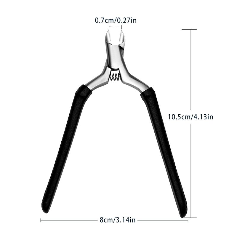 Professional Fingernail Toenail Cuticle Nipper Trimming Stainless Steel Nail Clipper Cutter Cuticle Scissor Plier Manicure Tool