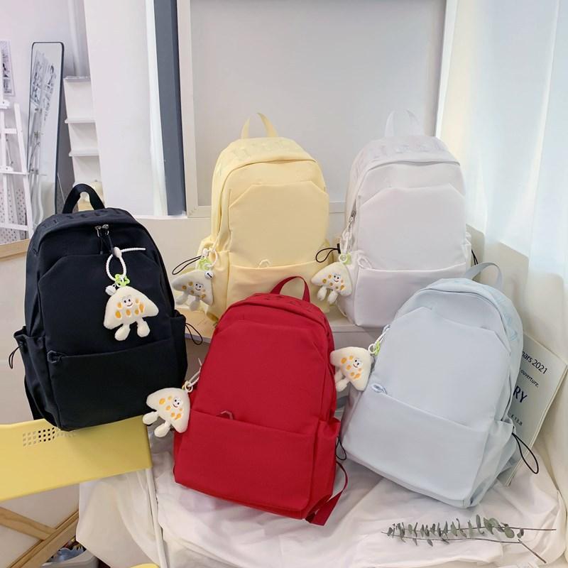 College Style Ins Simple Student Schoolbag Junior High and High School Students Ins Style Large Capacity Backpack