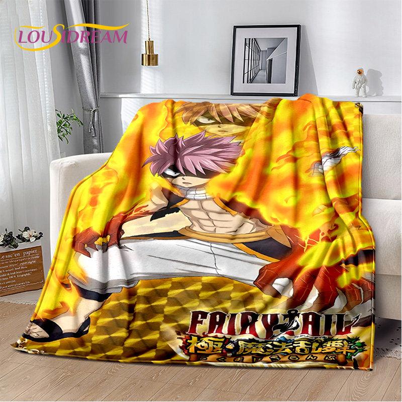 Fairy Tail Ιαπωνικό Άνιμε Κινούμενο Σχέδιο Μαλακή Βελούδινη Κουβέρτα, Κουβέρτα Φλις Ριχτάρι για Σαλόνι Υπνοδωμάτιο Κρεβάτι Καναπέ Πικνίκ Κουβέρτα Κάλυψης Παιδί