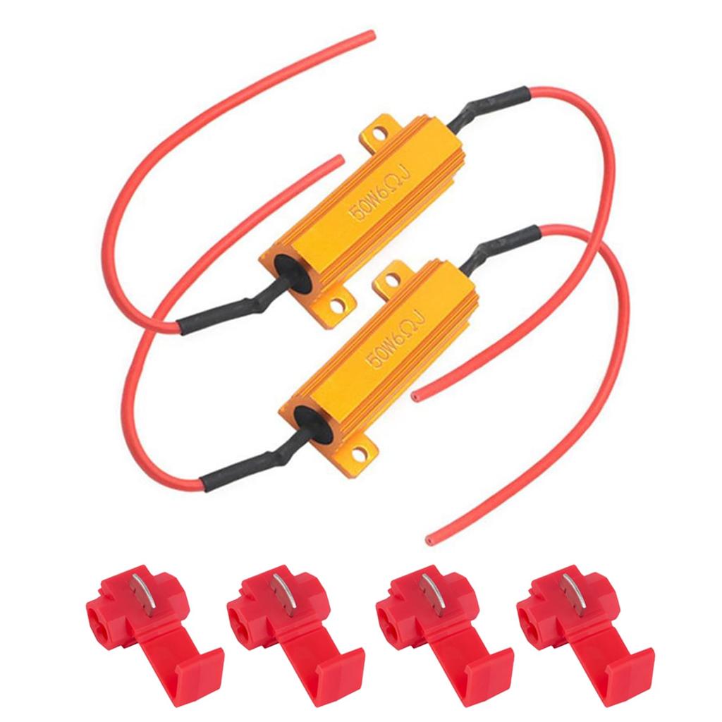 LKCCTK High Fla Prevention Resistor, LED Turn Signal Resistor, For 12 V, 50 W,