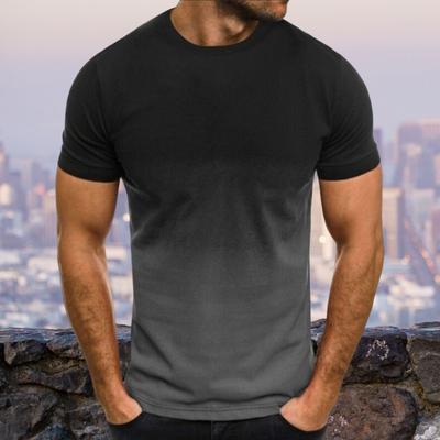 Tee Shirt Stylish Elastic Moisture Wicking Sport T-shirt Summer Thin Compression Sport T-shirt Tee Shirt Streetwear