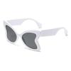 Women's Retro Butterfly Sunglasses - Elegant Color Block Design with Sun Protection