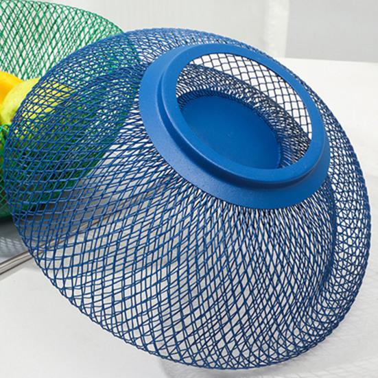 Ciotola per Frutta con Scolapiatto Piano di Lavoro Cucina Conservazione Frutta Cesto Grande Capacità Filo di Ferro Snack