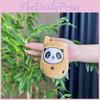 Adorable Plush Panda Cup Keychain Doll Soft Toy For Girls Birthday Gift Accessory Cute