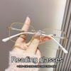 Rahmenlose Blaulichtfilter-Lesebrille für Alterssichtigkeit, Modische High-Definition Lesebrille, Ultraleichte Lesebrille für Alterssichtigkeit
