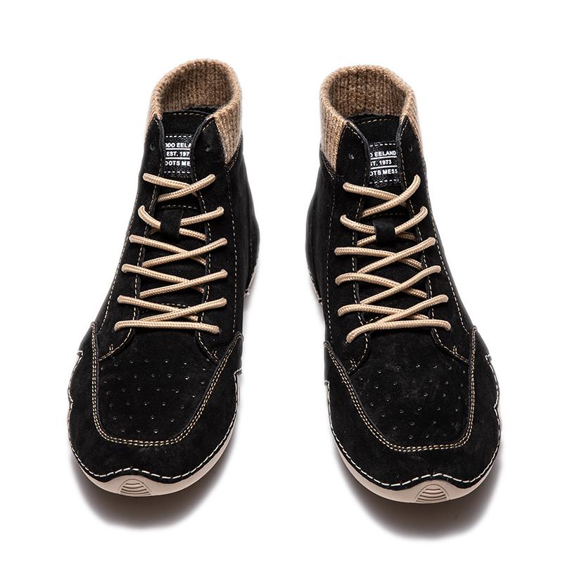 Velká velikost ručně dělané kožené boty Muži Mokasíny Pohodlné kotníkové boty Pro muže Běžné boty Mokasíny Pánské boty