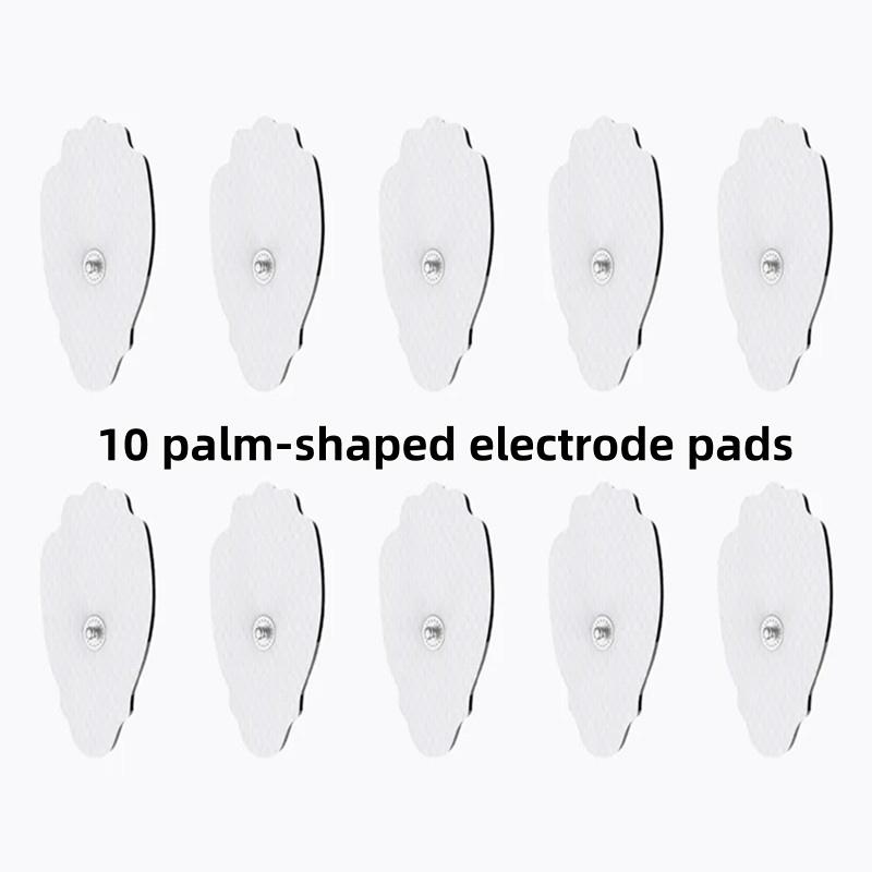 Muscle Stimulator Accessories Palm-shaped electrode pads: 10 pieces. Suitable for massage devices.