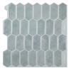 Self-adhesive Stereo Wall Stickers Waterproof 3D Peel and Stick Backsplash 12" x 12" Oil Proof Wall Tile for Kitchen Bathroom