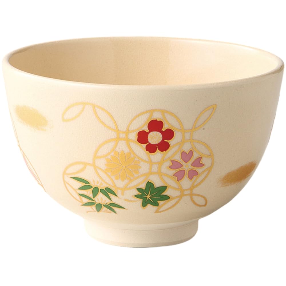 Matcha X X Ninsei Floral Seto Made In Japan Ale-net Bowl, W12.5 D12.5 H7.8cm, Cloisonné Design, Ceramic, Ware,